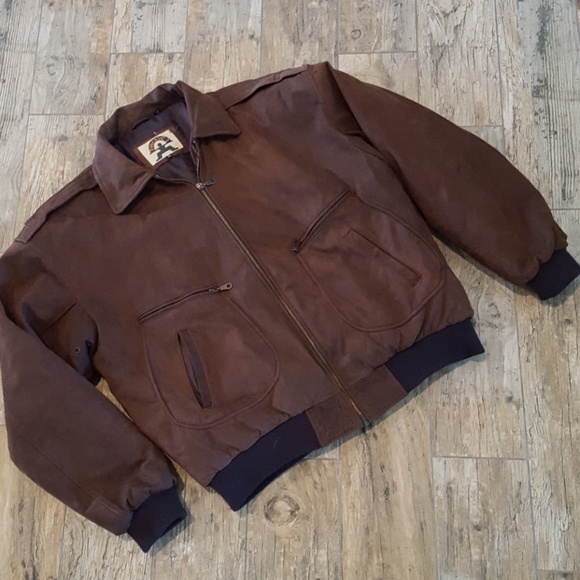 Other - Men's leather bomber coat
